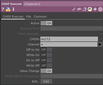ChopExecute Script Serial Communication Network