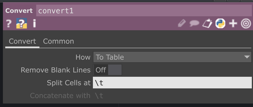 Convert DAT Tab Default Convert DAT Default Settings