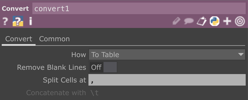 Convert Parameters
